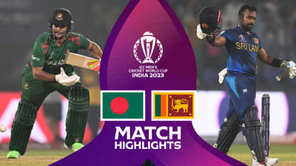 Bangladesh survive late drama to beat Sri Lanka | Match Highlights | CWC23